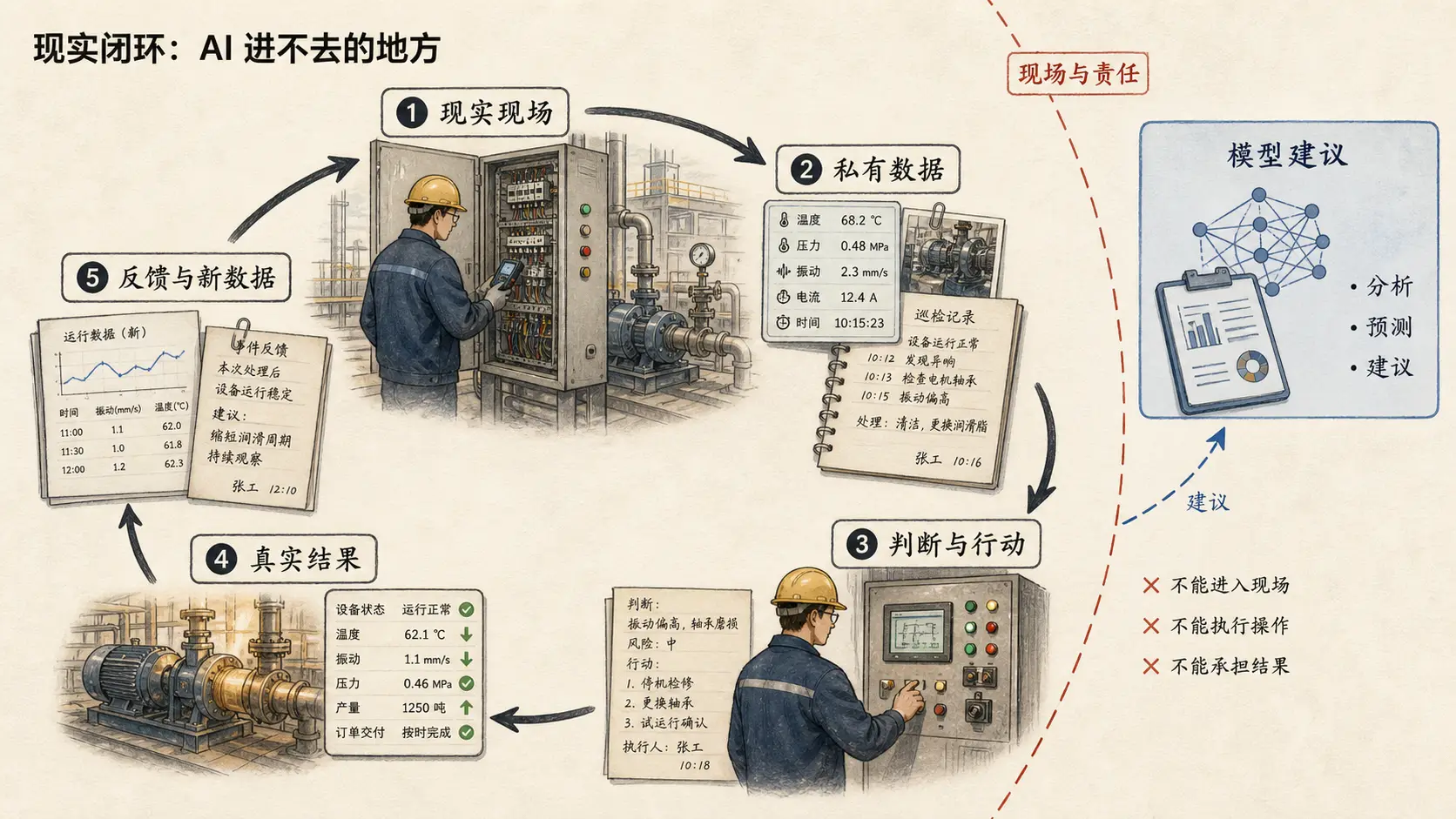 现实闭环:AI 进不去的地方